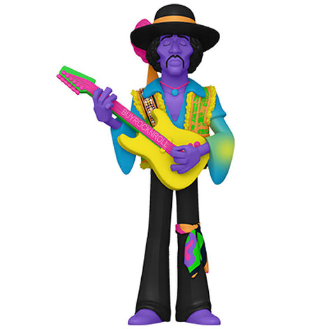 Jimi Hendrix Collectible 2023 Handpicked Funko 5" Premium Gold Vinyl Black Light Figure