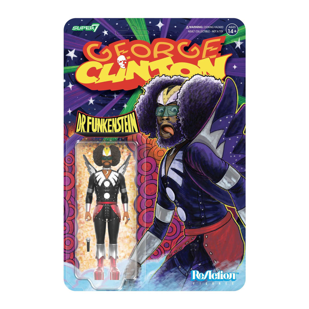 George Clinton Collectible 2025 Super7 ReAction Figures Wave 01 (Dr. Funkenstein) NM/MT (unpunched)