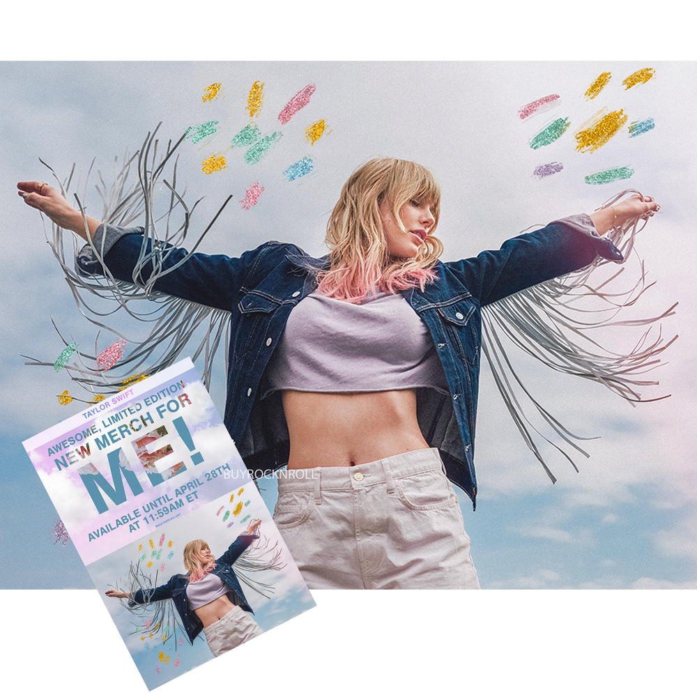 Taylor Swift Online Store 2019 Merchandise: Glitter Lithograph ME (Lover Album)