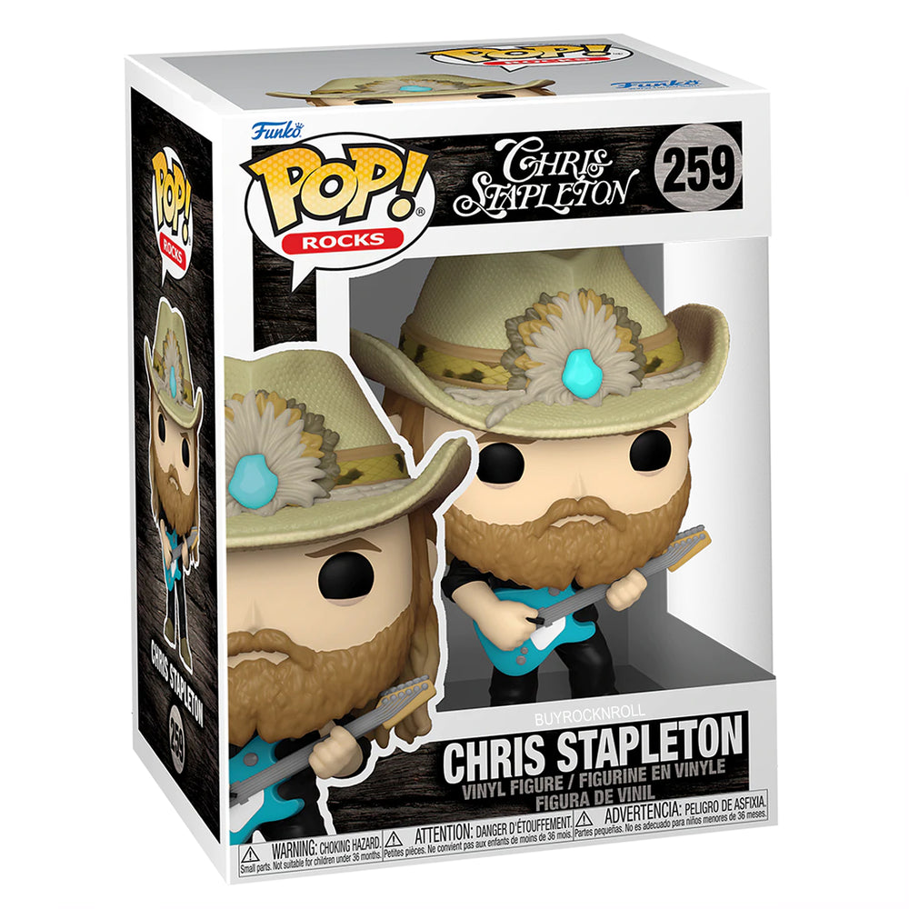 Chris Stapleton Handpicked Collectible 2022 Funko Pop Rocks Hat Guitar Figure259