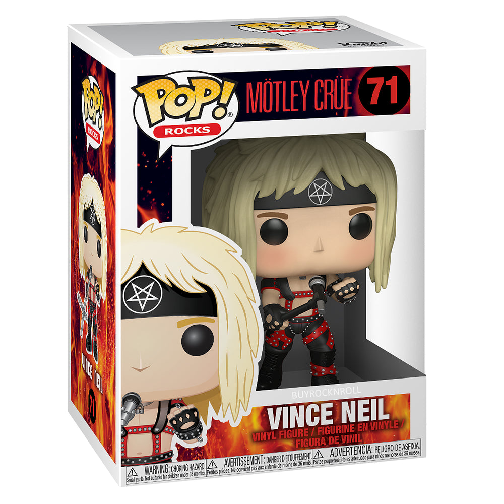 Motley Crue Collectible 2018 Handpicked Funko Pop! Rocks 4 Figure Set in Funko Stacks Cases