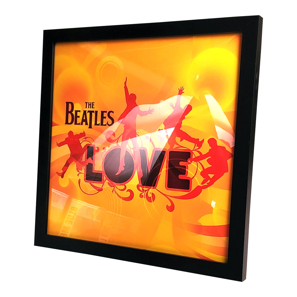 Beatles LOVE Cirque du Soleil Record LP Album Art Flat Promo Poster - Framed
