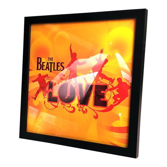 Beatles LOVE Cirque du Soleil Record LP Album Art Flat Promo Poster - Framed