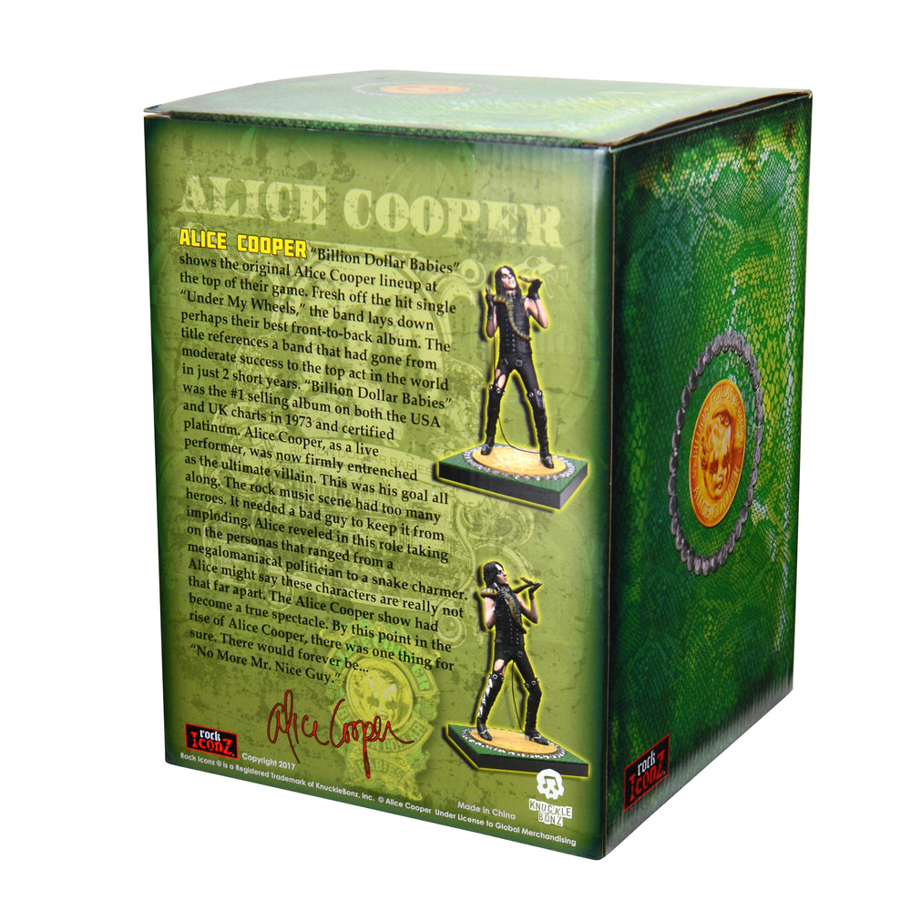 Alice Cooper 2017 KnuckleBonz Rock Iconz Alice Cooper Snake Statue #135/3000