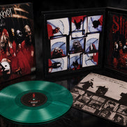 Rare Slipknot Collectible 2009 Road Runner Records Green Vinyl LP Debut Album T-Shirt Box Set - LG