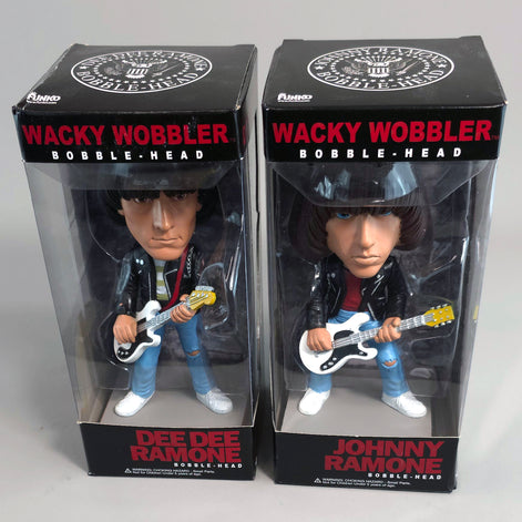 NEW Ramones Collectible 2010 Funko Dee Dee & Johnny Wacky Wobbler Set