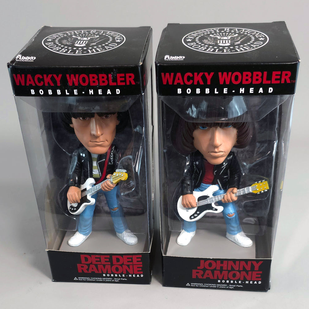 NEW Ramones Collectible 2010 Funko Dee Dee & Johnny Wacky Wobbler Set