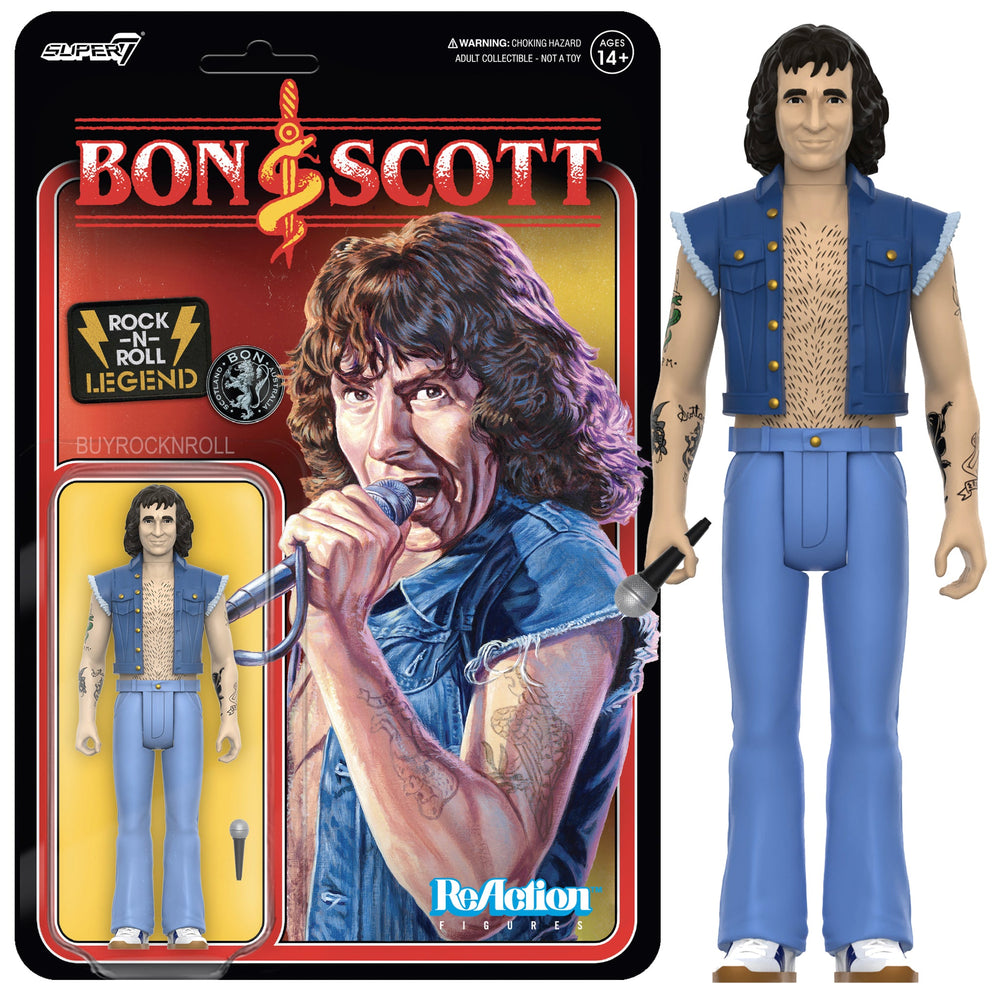 AC/DC 2023 Handpicked Super7 Reaction Bon Scott Rock N Roll Legend Figure Wave 1