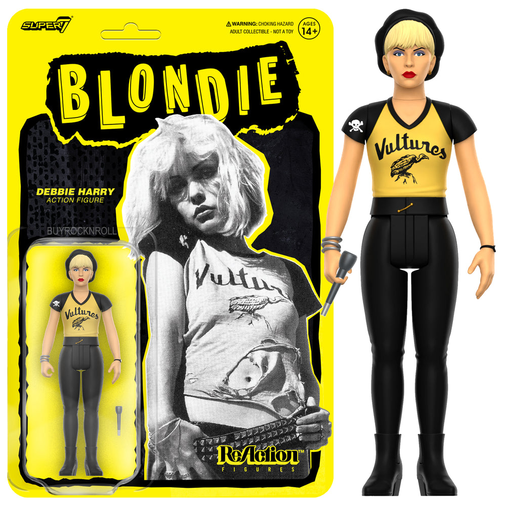 Blondie 2025 Collectible Super7 Punk-Rocker Debbie Harry Vultures Reaction Figure