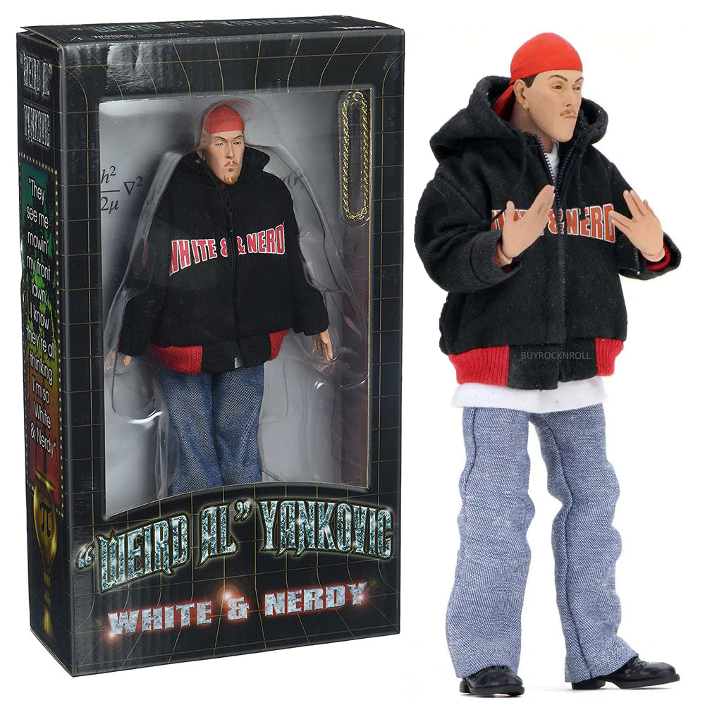 Weird Al Yankovic Collectible 2019 NECA White and Nerdy 8" Clothed Action Figure