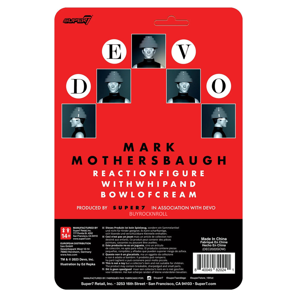 DEVO Super7 Reaction Figure Set: Mark & Bob Mothersbaugh, Gerald & Bob 2 Casale