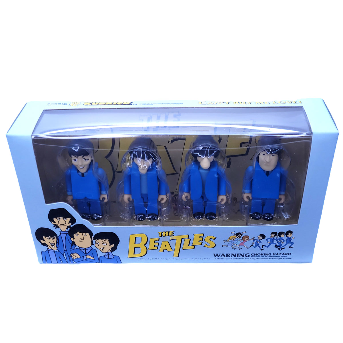 The Beatles 2007 Medicom Kubrick Can't Buy Me Love Animated Figure Set NM Box