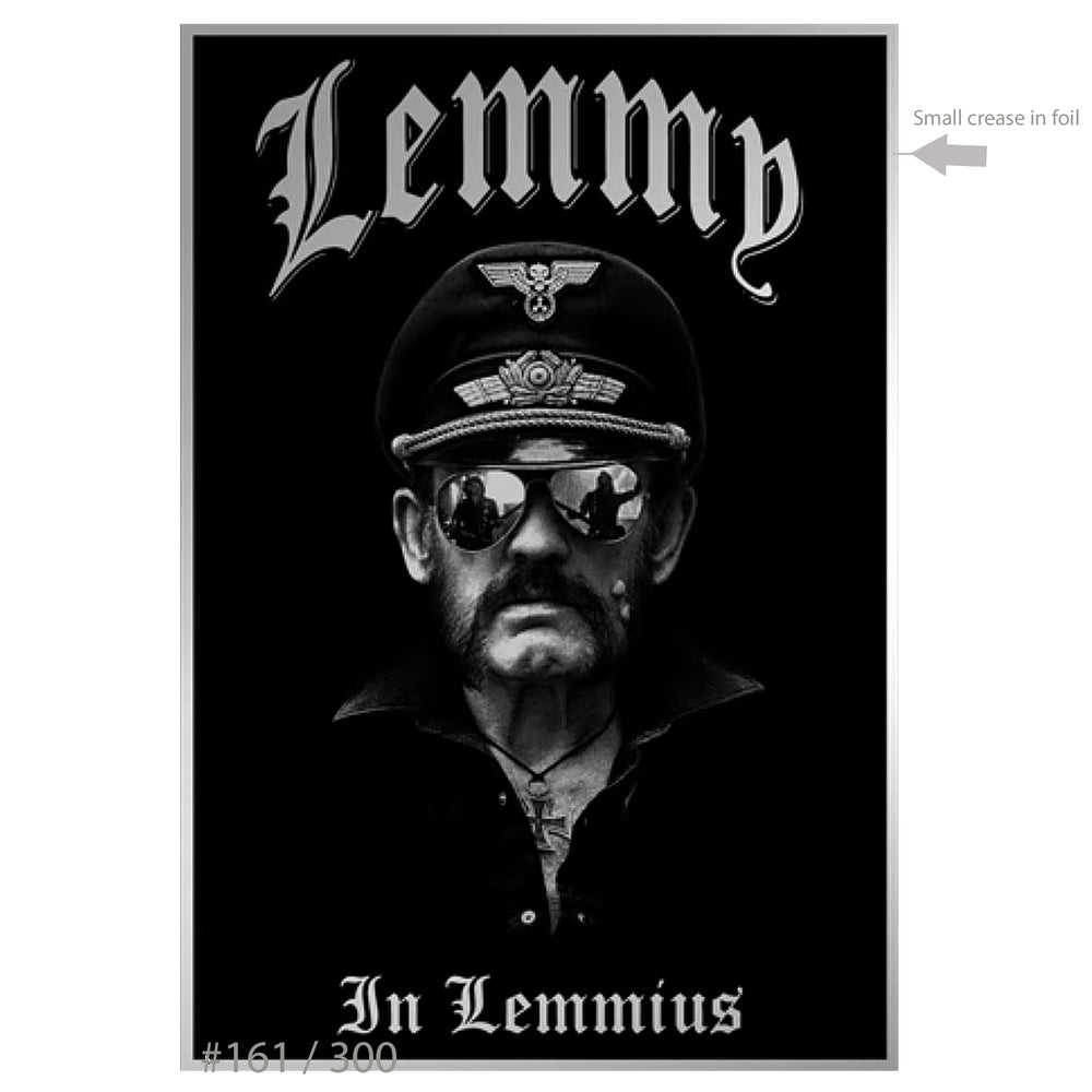 Motorhead Collectible Lemmy Kilmister In Lemmius Memorial Screen Printed 13x19 Poster #161/300