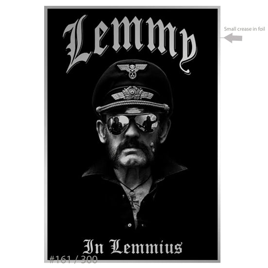 Motorhead Collectible Lemmy Kilmister In Lemmius Memorial Screen Printed 13x19 Poster #161/300