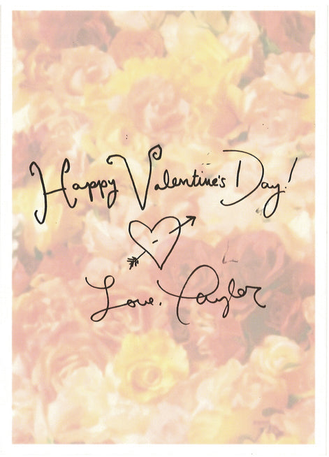 Rare 2019 Taylor Swift 'Our Song' Music Video Prop -Silk Rose Flower & Valentine Photo Card