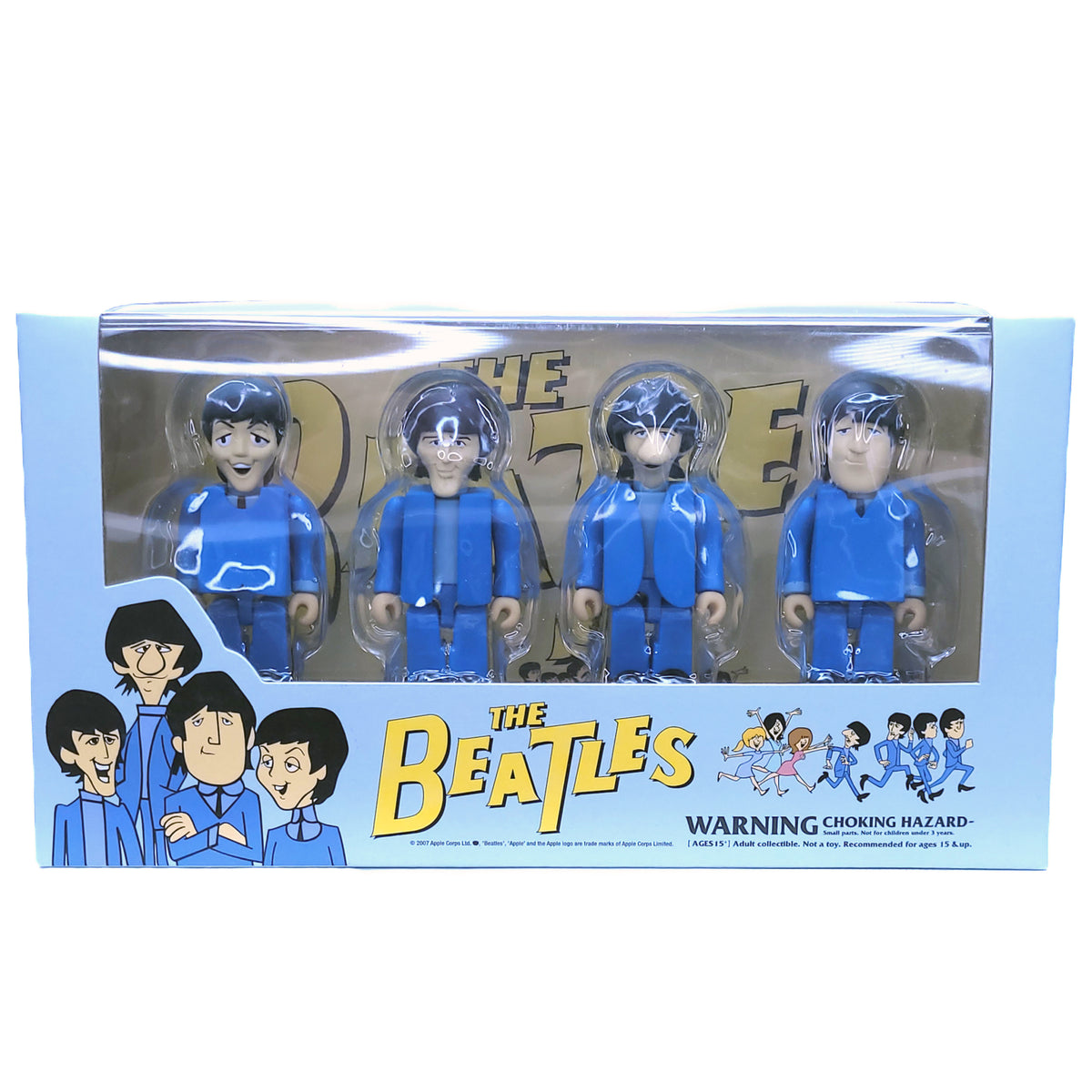 The Beatles 2007 Medicom Kubrick Can't Buy Me Love Animated Figure Set NM Box