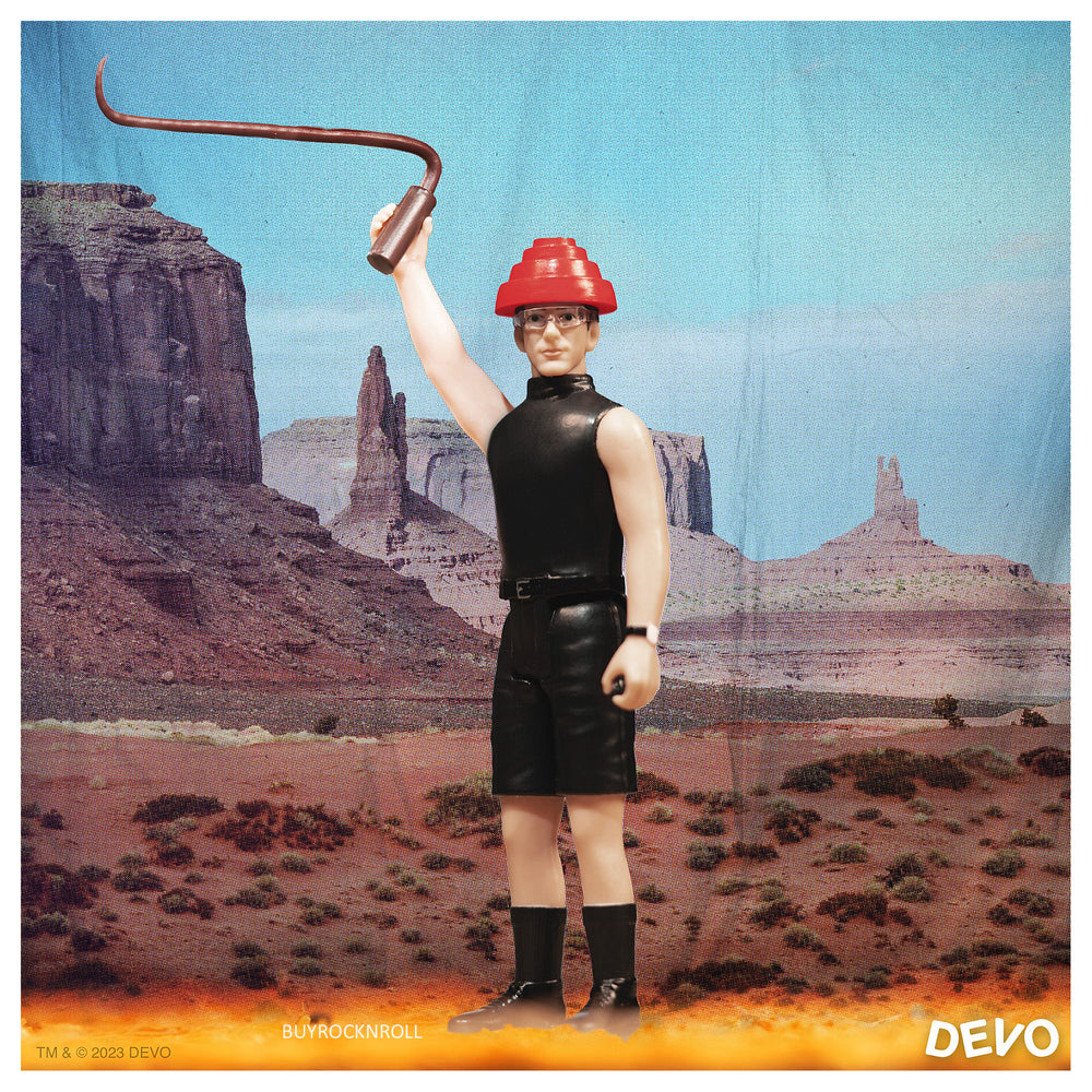 DEVO Collectible 2023 Super7 Reaction Figure Mark Mothersbaugh (Whip It)