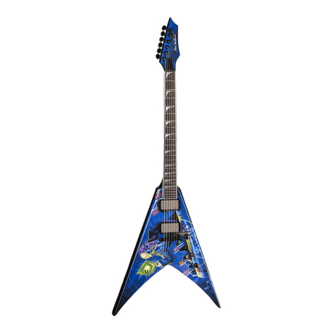 Megadeth Collectible Dave Mustaine Signature V Rust In Peace Mini Guitar