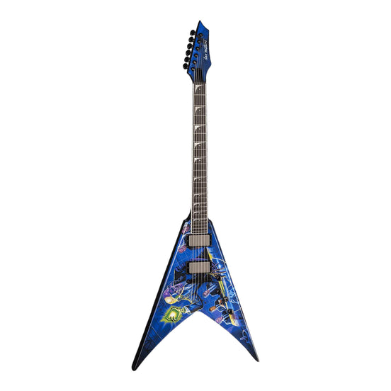 Megadeth Collectible Dave Mustaine Signature V Rust In Peace Mini Guitar