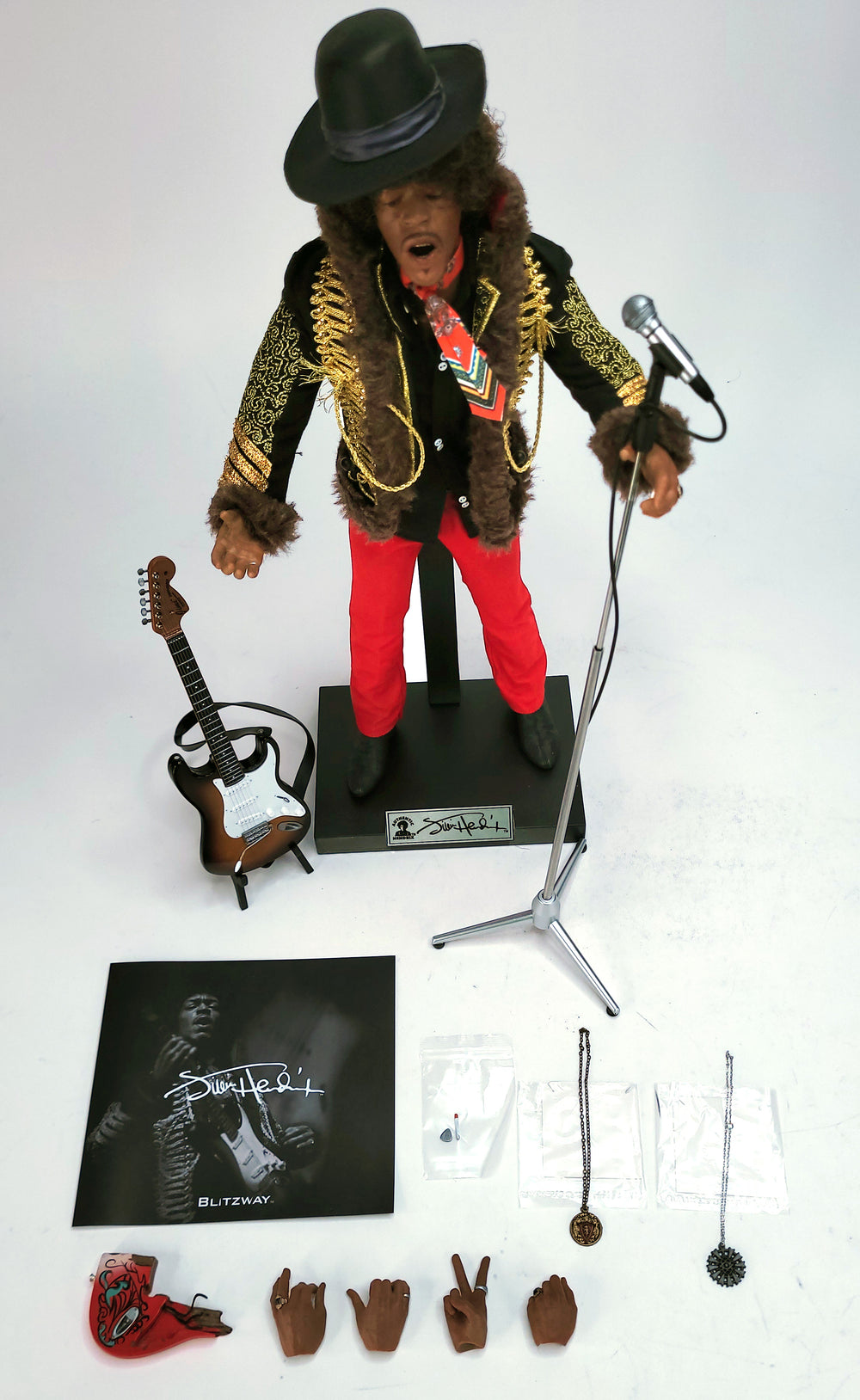 OPENED ITEM: Jimi Hendrix Collectible 2020 Blitzway Premium UMS 1/6th Scale Action 12" Figure