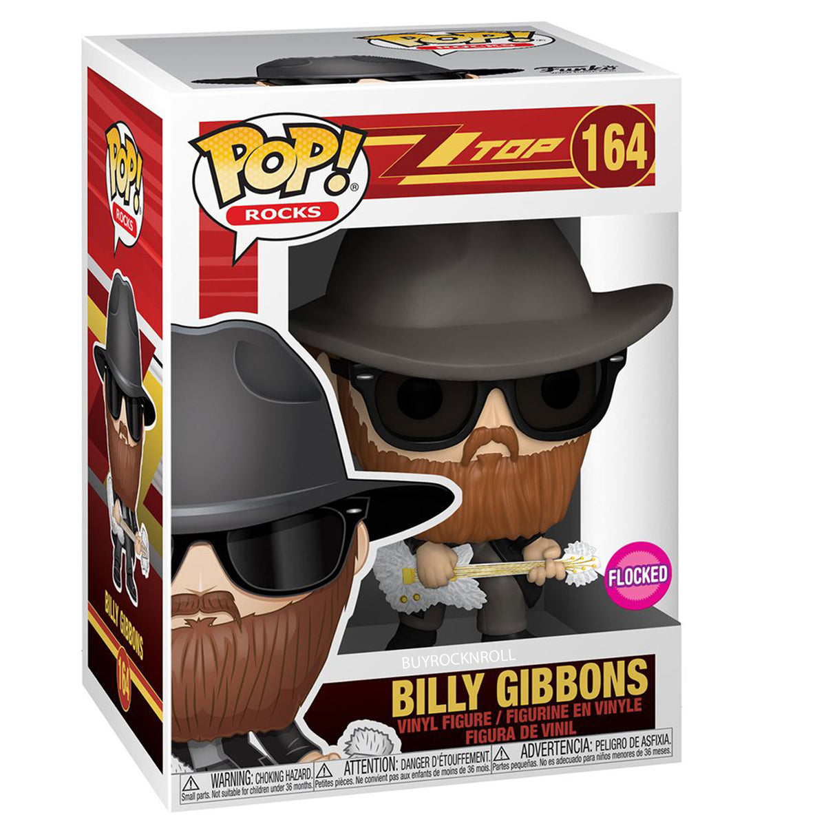 New ZZ Top Funko Pop Rocks Set #164 #165 #166 NM/MT in Acrylic Protectors