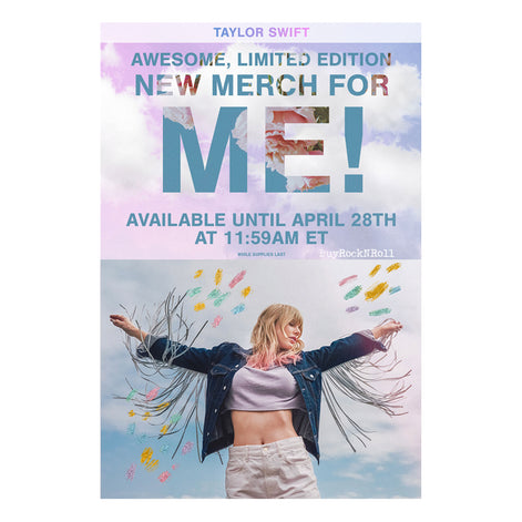 Taylor Swift Store 2019 Merchandise: Collectible ME Lithograph w Stars-Pristine