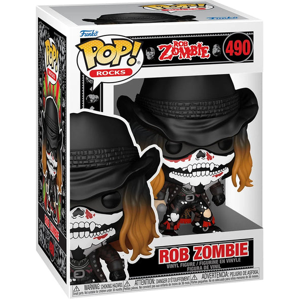 Rob Zombie Collectible 2026 Funko Pop! Rocks Vinyl Figure #490 NM/MT