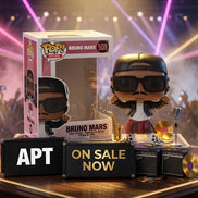 Bruno Mars Funko Pop Rocks #508 APT Ensemble NM/MT in 0.50 mm Premium Protector