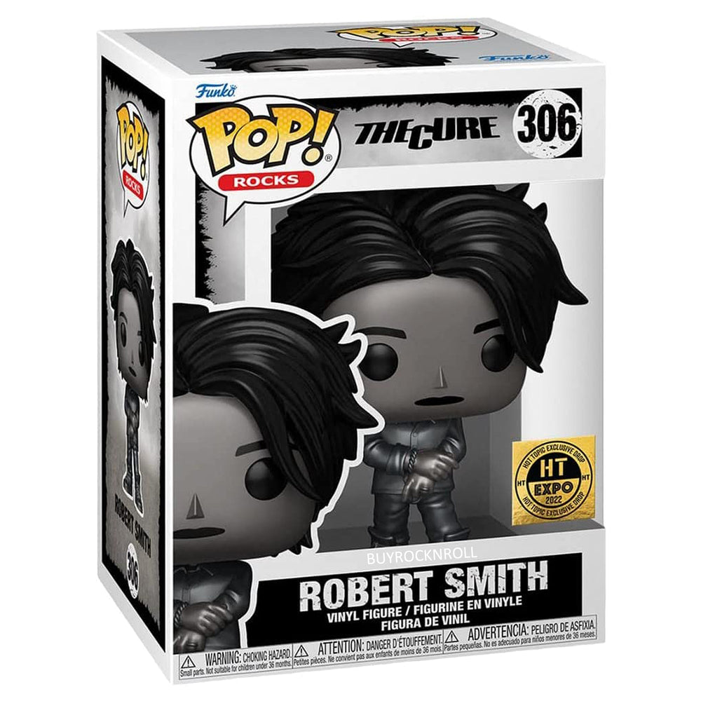 The Cure Collectible 2022 Funko Pop! Rocks Metallic Robert Smith Figure HT Expo Exclusive #306