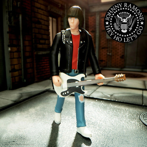Ramones Collectible Handpicked Super7 Reaction Johnny Ramone Red Shirt Unpunched