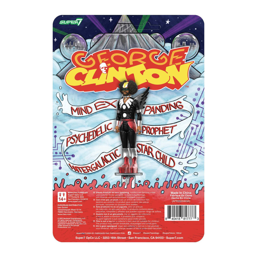 George Clinton Collectible 2025 Super7 ReAction Figures Wave 01 (Dr. Funkenstein) NM/MT (unpunched)
