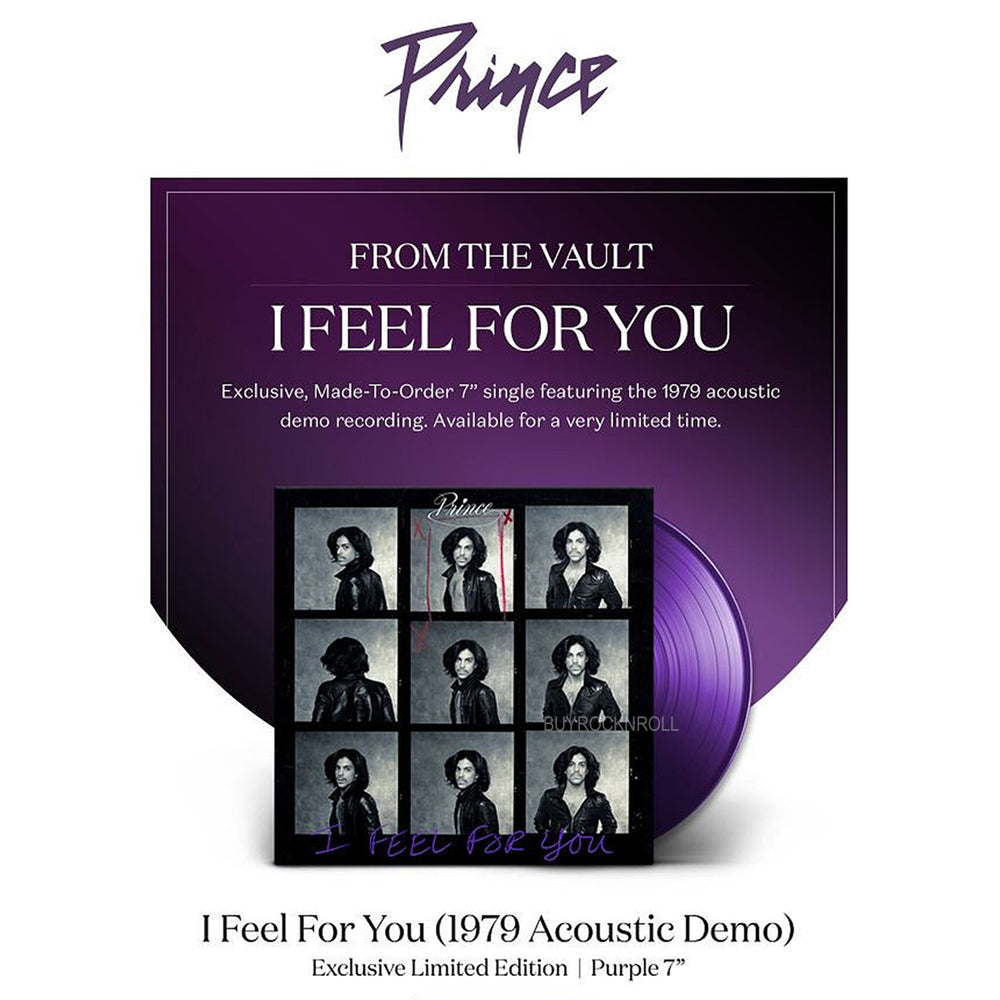 Prince Collectible 2019 I Feel For You Acoustic Demo 7 Purple Vinyl 45RPM Record