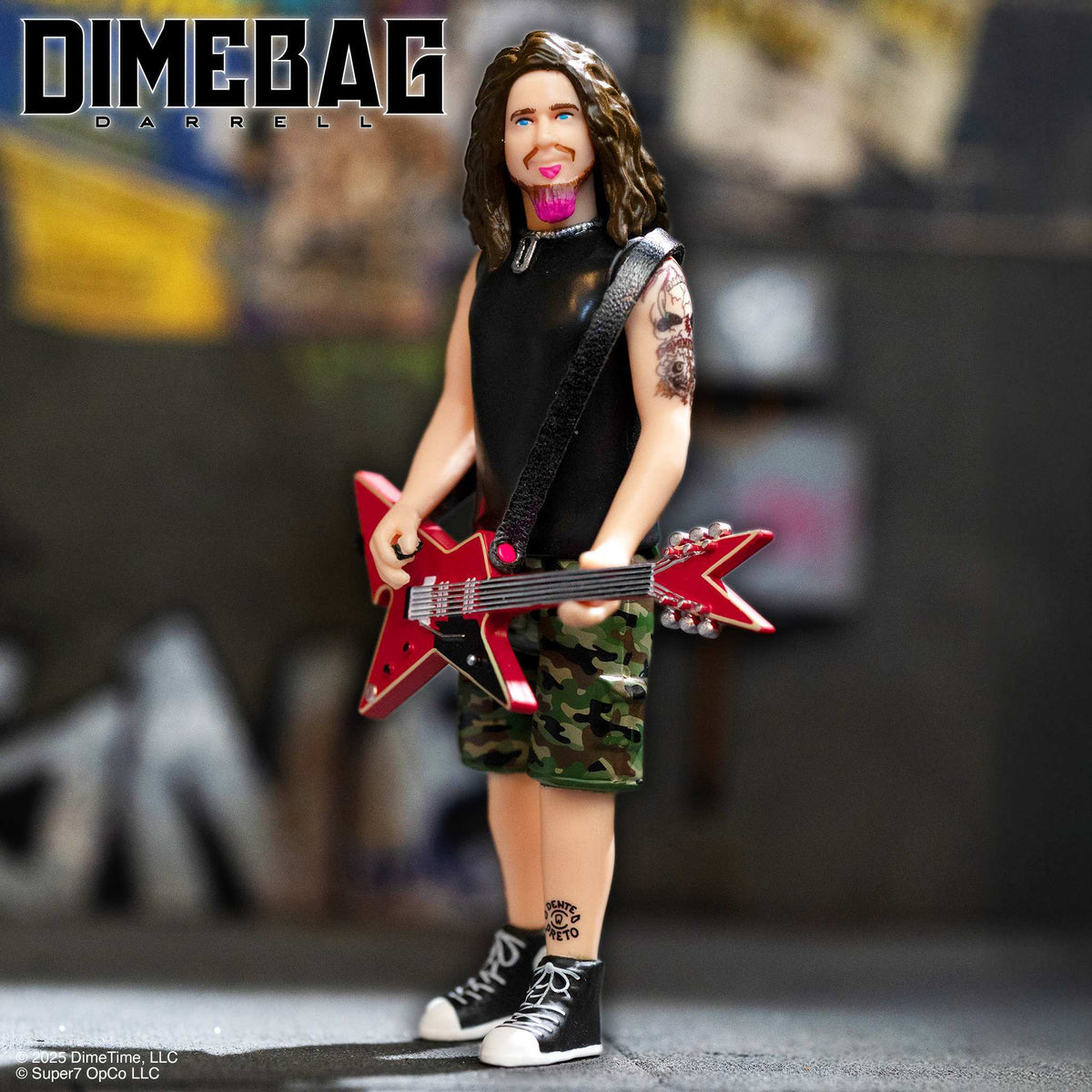Dimebag Darrell NM/MT Collectible Unpunched 2025 Super7 Reaction Culprit Figure
