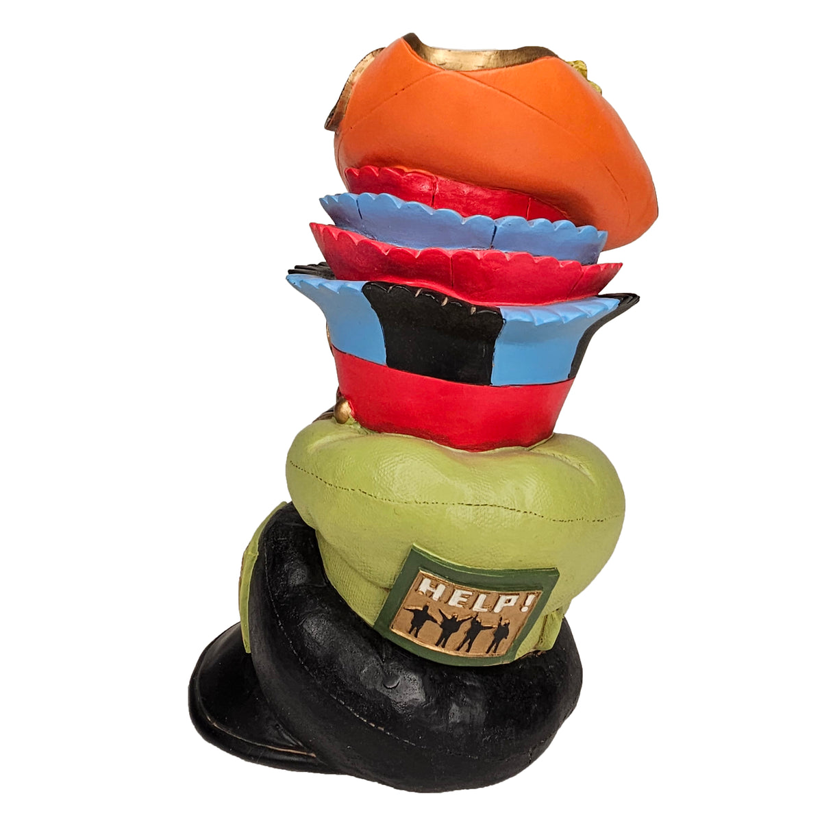 Beatles Collectible 2001 Vandor Sculpted Yellow Submarine Trendsetters (Famous Hats) Coin Bank - Preowned