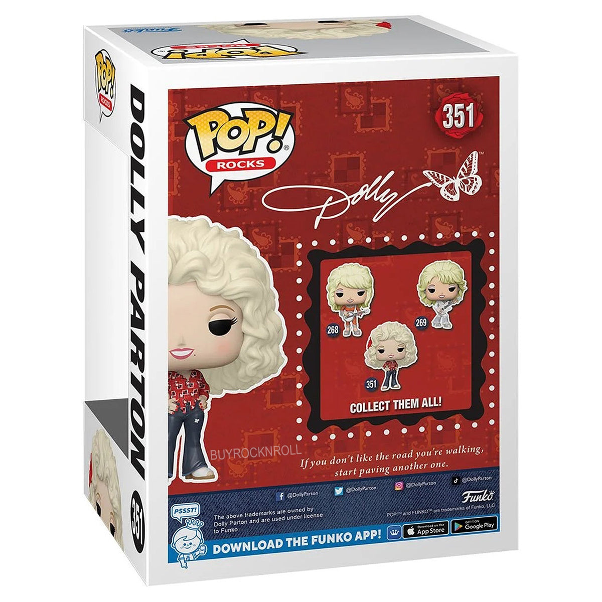 New Dolly Parton Collectible Funko Pop Rocks Diamond 1977 Tour Figure #351 NM-MT