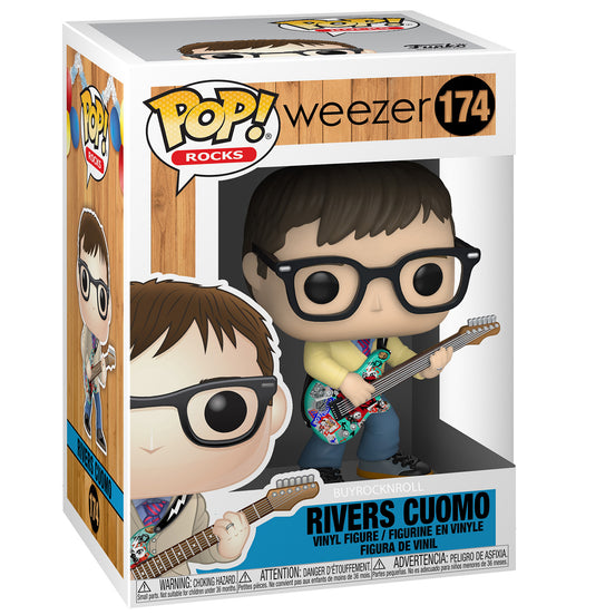 Weezer 2020 Funko Pop Rocks Rivers Cuomo Figure #174 in EcoTek Acrylic Protector