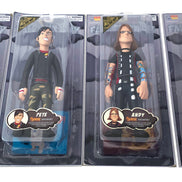 2006 Fall Out Boy Sota Toys Band Figure Set-Spencer Gifts Edition Worn Packaging