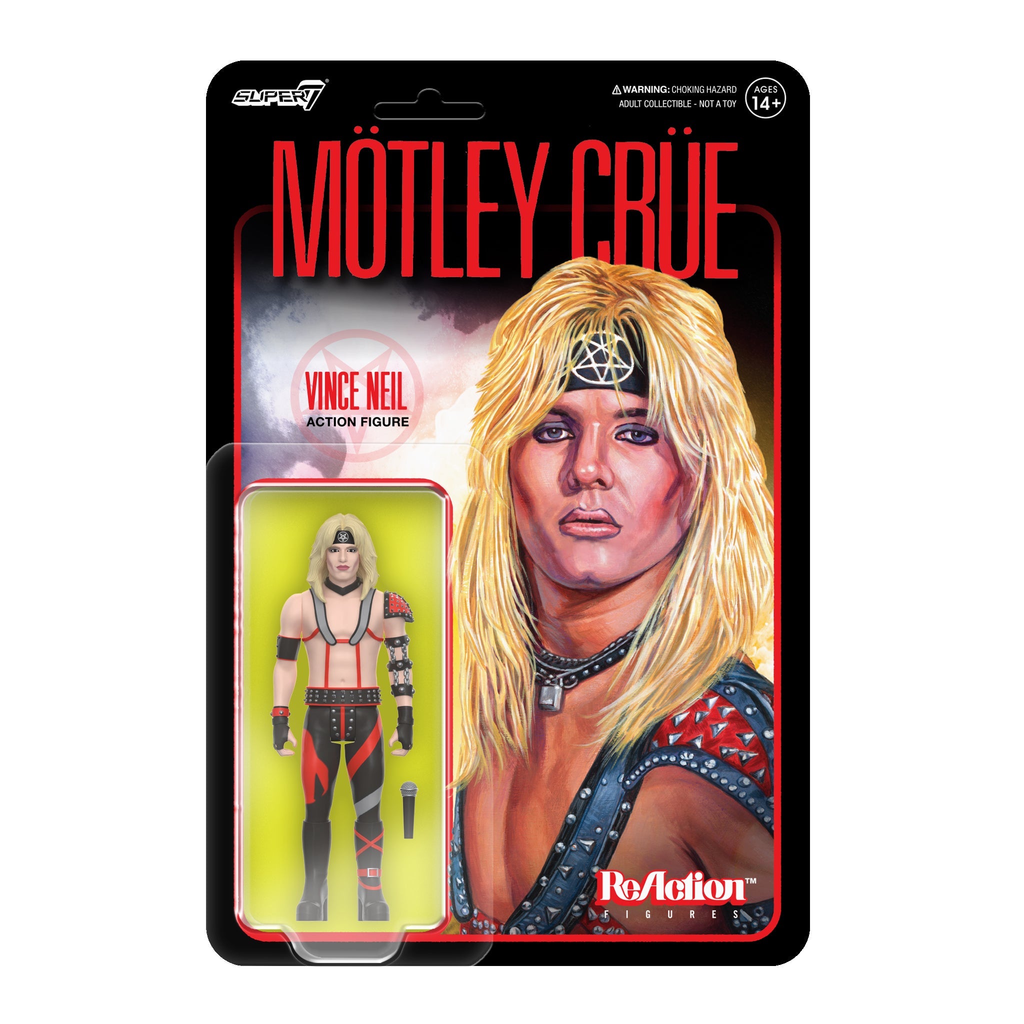 Motley Crue 2023 Collectible Super7 Reaction Figure