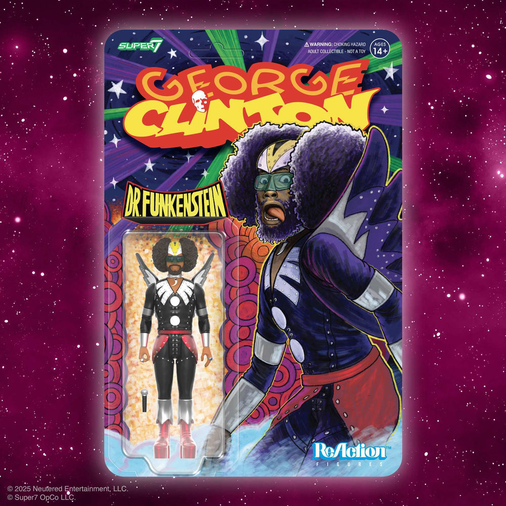 George Clinton Collectible 2025 Super7 ReAction Figures Wave 01 (Dr. Funkenstein) NM/MT (unpunched)
