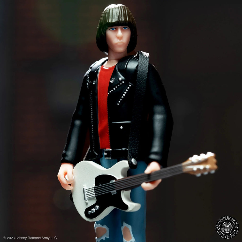 Ramones Collectible Handpicked Super7 Reaction Johnny Ramone Red Shirt Unpunched