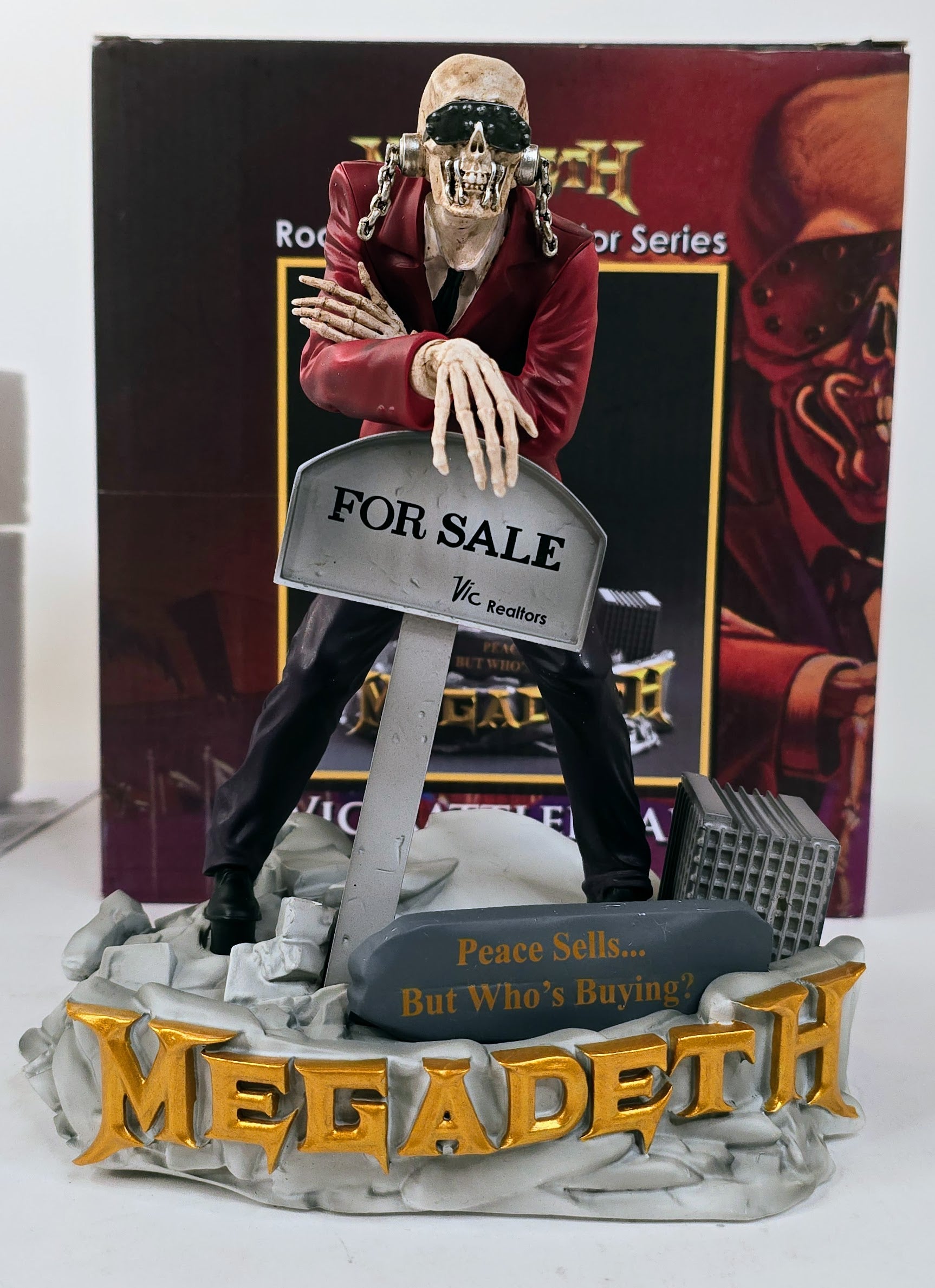 Megadeth 2017 KnuckleBonz Rock Iconz Vic Rattlehead 
