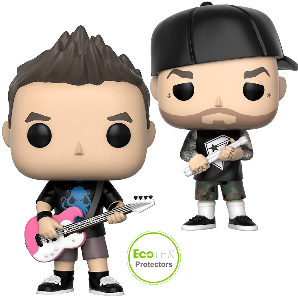 Blink 182 Collectible 2018 Funko Pop! Rocks #83 Mark Hoppus & #84 Travis Barker