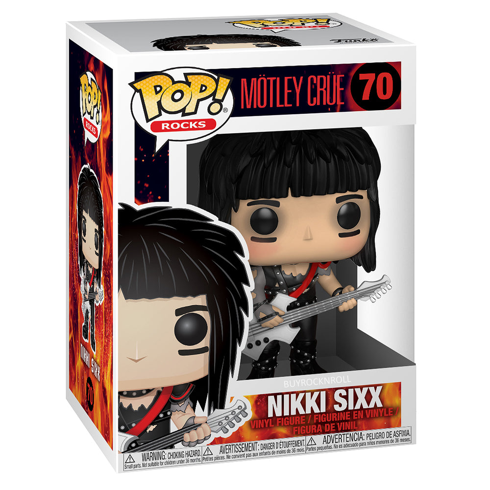 Motley Crue Collectible 2018 Handpicked Funko Pop! Rocks 4 Figure Set in Funko Stacks Cases