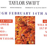 Rare 2019 Taylor Swift 'Our Song' Music Video Prop -Silk Rose Flower & Valentine Photo Card