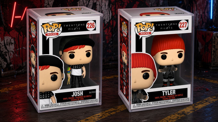 Twenty One Pilots 2021 Stressed Out Funko Pop Rocks Josh #226 & Tyler #227 Figure Set