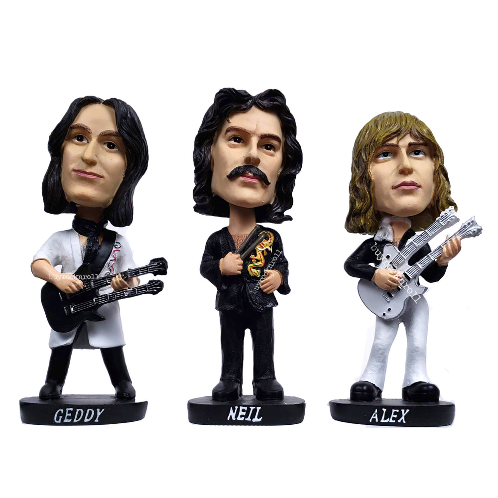 RUSH 2023 Collectible Anthem Geddy Alex Neil Kimonos Bobblehead Set of 3 Figures