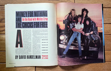 Motley Crue / Elvis 1987 Collectible Rolling Stone Magazine August 11 Issue #506