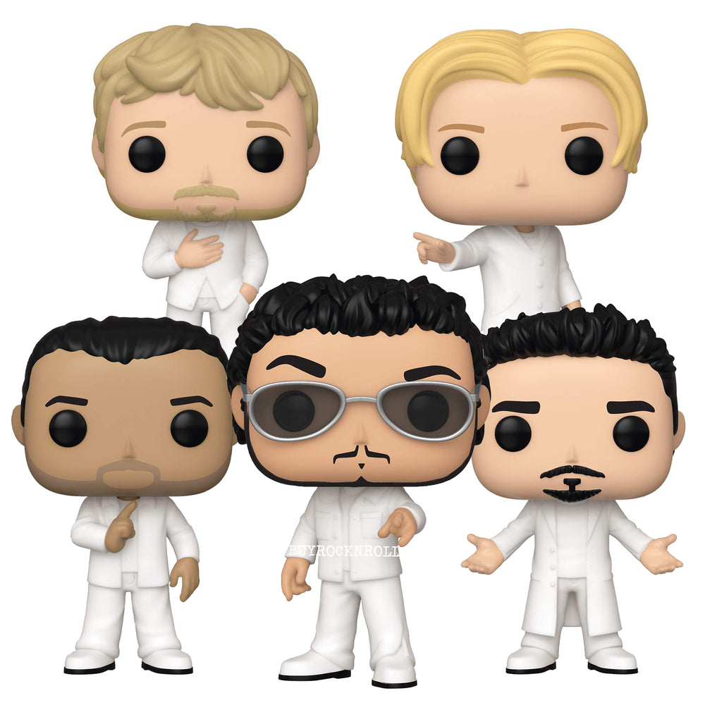 Backstreet Boys 2019 Funko Pop Rocks Figure Set; EcoTek Pro #138 139 140 141 142