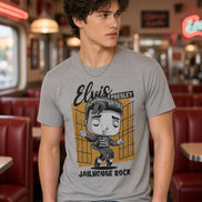 New Funko Pop Rocks Tees Elvis Jailhouse Rock Size L Deadstock T-Shirt