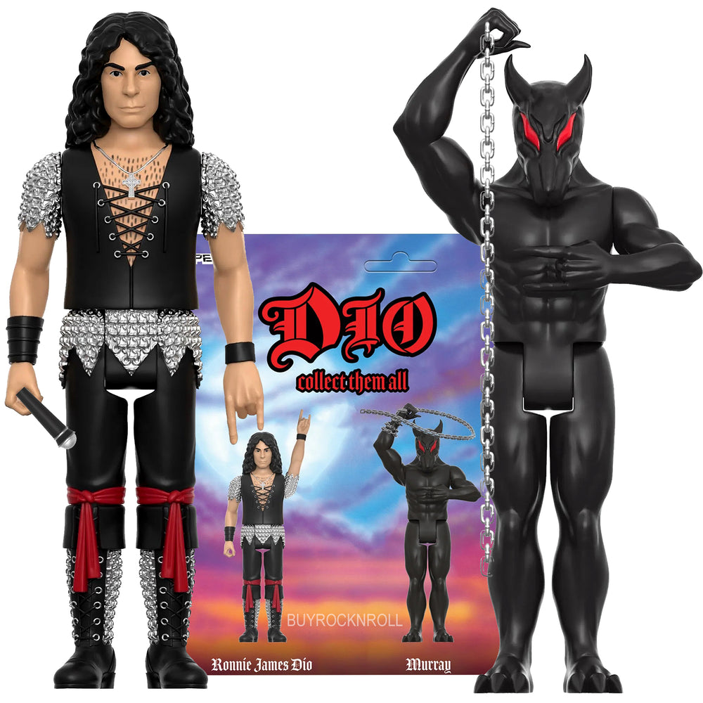 Ronnie James Dio Collectible 2023 Super7 Reaction Ronnie & Murray Figure Set